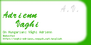 adrienn vaghi business card